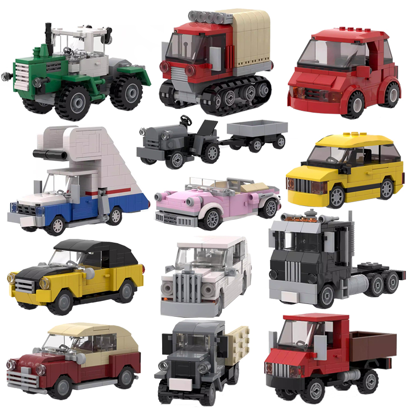 MOC 시티 미니카 트랙터 스노우모빌 캠핑카 택시 트럭 - Lego Set Creator 리뷰 및 가격