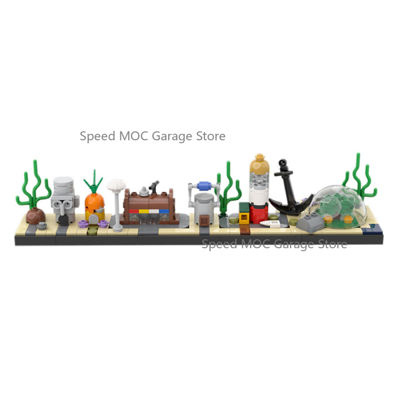 고정밀 수중 마을 스카이라인 MOC 세트, 귀여운 만화 - Lego Set Creator 리뷰 및 가격